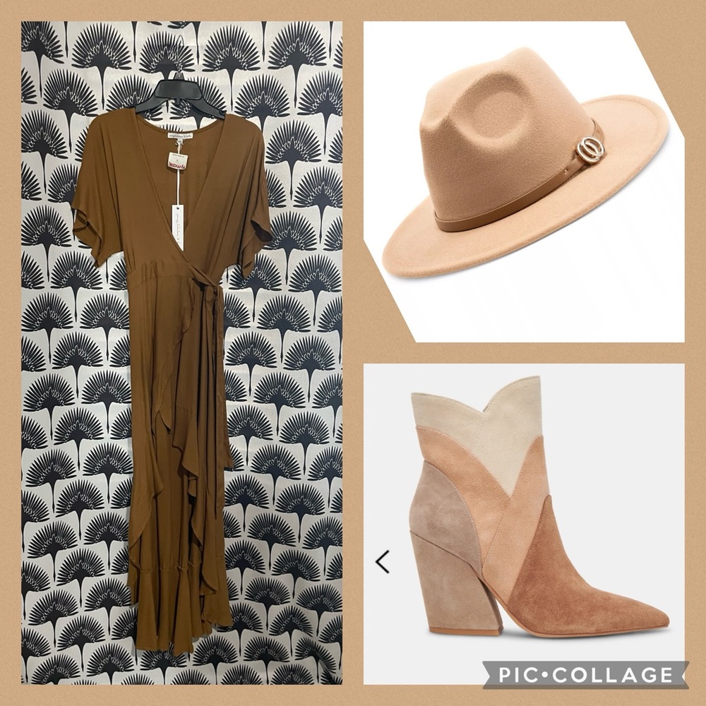 Boho Ruffle Wrap Dress